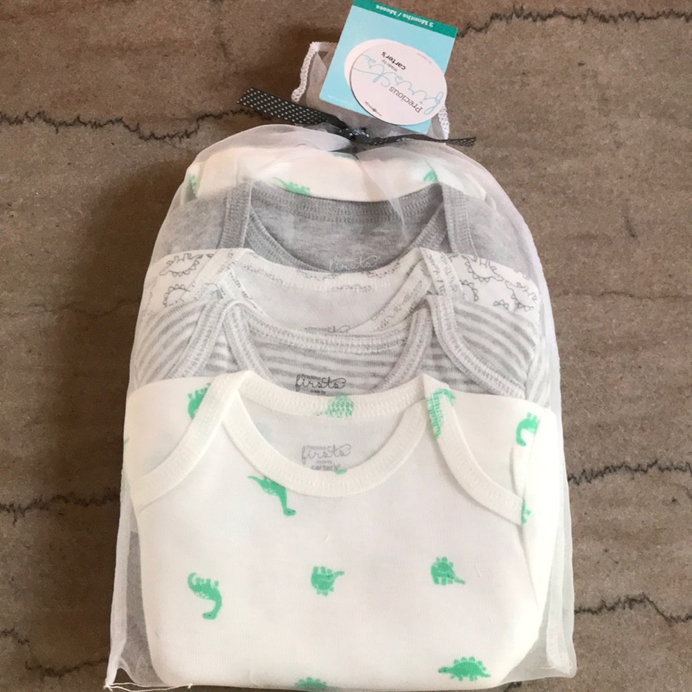 3 month carters baby bodysuits 5 pack NWT
